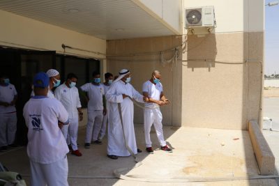 تدريب عمال تأهيل الأحساء على وسائل الأمن والسلامة