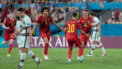 بلجيكا تتأهل في يورو 2020 تحت أعين رونالدو وبرتغال