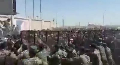إصابة 40 ايرانياً خلال محاولتهم اقتحام معبر الشلامجة الحدودي مع العراق