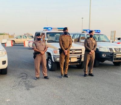 تواجد مميز لشرطة محافظة شرورة ودوريات الامن والمرور بمواقع الاحتفالات