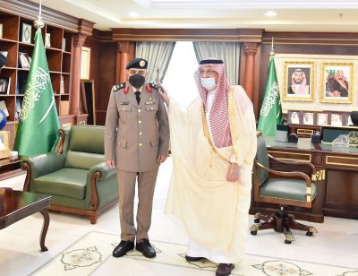 “سمو أمير جازان “يقلد نائب مدير شرطة المنطقة رتبته الجديدة “لواء”