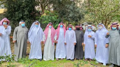 مدير فرع وزارة البيئة والمياه والزراعة بالباحة و محافظ قلوة يطلعا على ماتم انجازة خلال المرحلة الثانية من مبادرة تأهيل المدرجات الزراعية