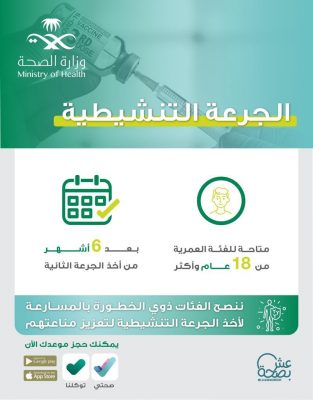 التوعية الصحية بصحة جدة تنظم فعالية الجرعة التنشيطية