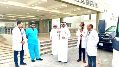 صحة الباحة تقوم بإطلاق القافلة الصحية الاستشارية التطوعية لمحافظة غامد الزناد وسمو امير الباحة يشيد بأهدافها ويوجه باستمرارها