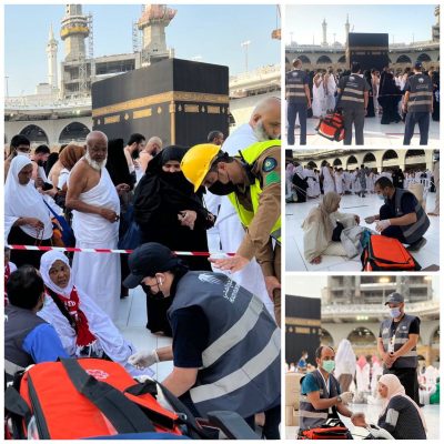 55 حقيبة إسعافية تطوعية ساهمت في علاج المعتمرين بالحرم المكي الشريف..