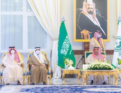 سمو أمير منطقة الباحة يستقبل المهنئين بشهر رمضان المبارك