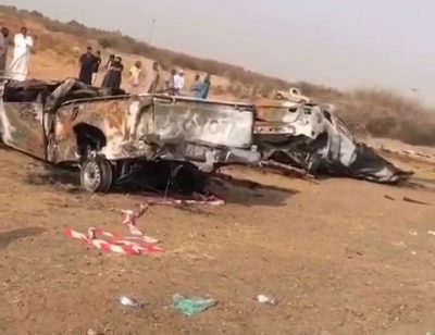 وفاة سبعة أشخاص في حادث شنيع جميعهم من قرية وعلان بمنطقة جازان.. 