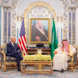 “سمو ولي العهد”يستقبل رئيس الولايات المتحدة الأمريكية.