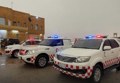 الهلال الأحمر بالطائف يرفع جاهزيته استعدادا للحالة المطرية