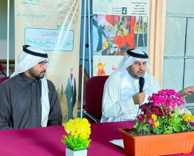 بحضور مدير مكتب التعليم بالريث ثانوية آل مشحنة تحتفل بيوم التأسيس