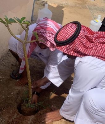 “بيئة العاصمة المقدسة ” و” تعليم بحرة” يقيمان مبادرة لتشجير المدارس