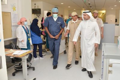 الجلاجل يقف ميدانياً على سير العمل في المنشآت الصحية في محافظة جدة