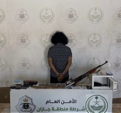 جازان “شرطة العارضة”تقبض على مواطن لترويجه موادّ مخدّرة