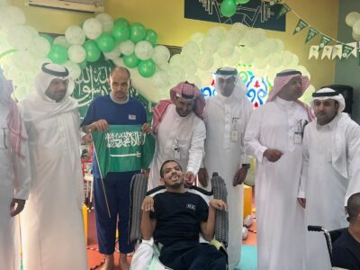 مركز التأهيل الشامل للذكور ببريدة يحتفل باليوم الوطني الثالث والتسعون.. 