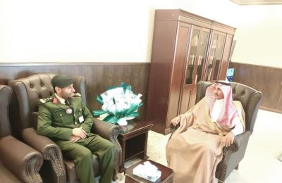 محافظ ضمد يستقبلُ مدير سجون ضمد المكلف..