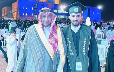 “الجعفري” يحتفل بتخرجه مهندساً من جامعة جازان.