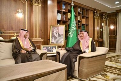 أمير جازان يستقبل رئيس النيابة العامة بالمنطقة..