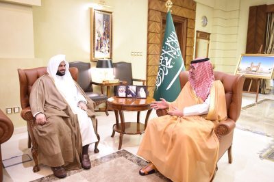 مُحَافظَ جدة يستقبل رئيس المحكمة العامة بالمُحَافظًة