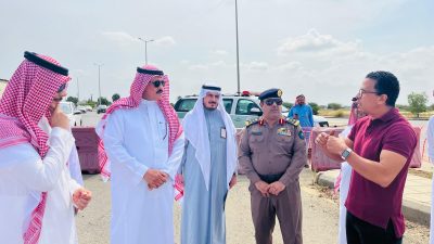 محافظ أبو عريش يقوم بجولة ميدانيّة للوقوف على المشاريع بالمحافظة