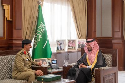 سلمان بن سلطان يستقبل قائد أمن المنشات بالمنطقة