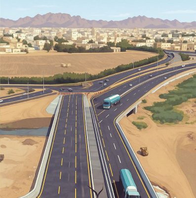 “جسر السمراء” مشروع تنموي حيوي في حائل يربط شرق المدينة بغربها..