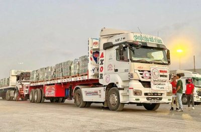 بتوجيهات القيادة.. المملكة ترسل 7 شاحنات إغاثية جديدة إلى قطاع غزة محمّلة بالسلال الغذائية..