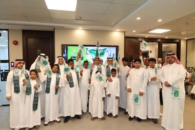 “بر جدة” تحتفي” بذكرى اليوم الوطني الـ 95 بمشاركة أبناء دور الضيافة  ..
