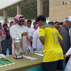 محافظ ضمد يرعى احتفالية مدرسة عثمان بن عفان باليوم الوطني الـ95..