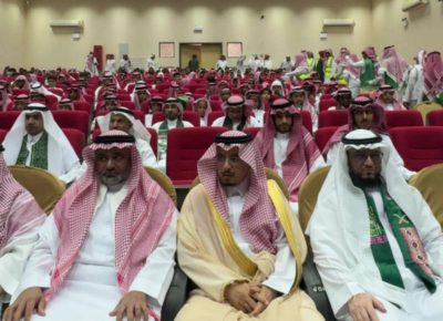 محافظ ضمد يرعى احتفالية مدرسة عثمان بن عفان باليوم الوطني الـ95..