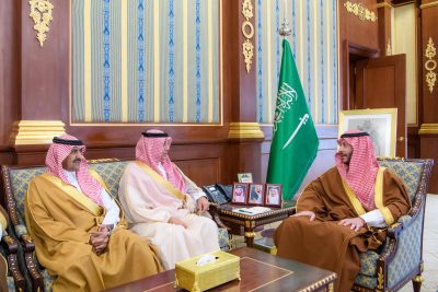 سعود بن نهار يستقبل محافظي محافظات المنطقة