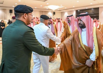 أمير جازان ونائبه يستقبلان المهنئين بمناسبة حلول شهر رمضان
