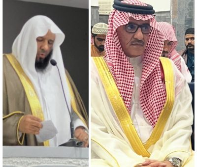 رئيس مركز ينبع النخل بندر بن نايف بن راجح يتقدم المصلين بصلاة عيد الفطر المبارك